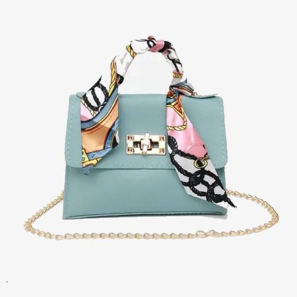 NWT Cute Aqua Mini Purse Cross Shoulder Bag Purse - Picture 1 of 2